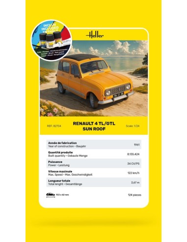 STARTER KIT Renault 4 TL/GTL Sun Roof 