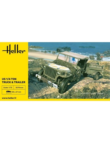 US 1/4 Ton Truck & Trailer 