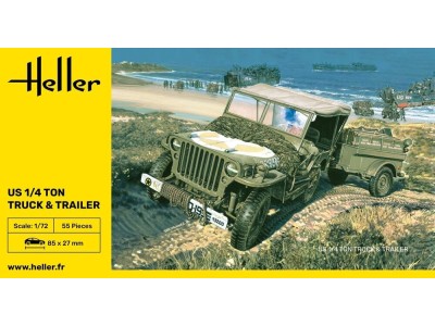 US 1/4 Ton Truck & Trailer 