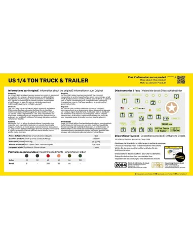 US 1/4 Ton Truck & Trailer 