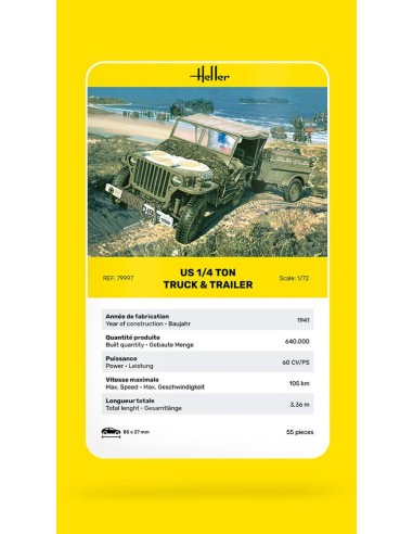 US 1/4 Ton Truck & Trailer 