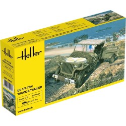 US 1/4 Ton Truck & Trailer 