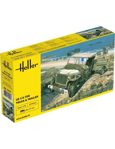 US 1/4 Ton Truck & Trailer 