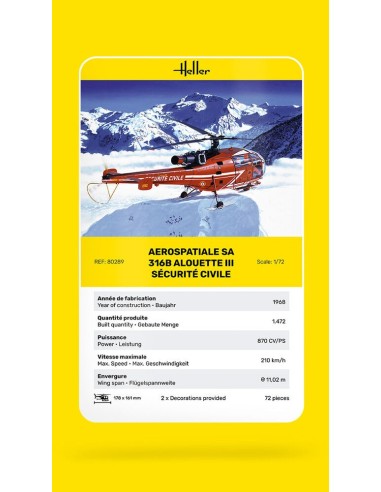 Alouette III Sécurité Civile 