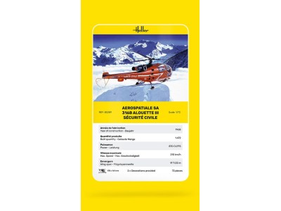 Alouette III Sécurité Civile 