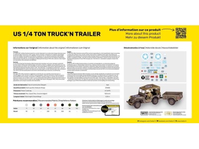 US 1/4 Ton Truck 'n Trailer 