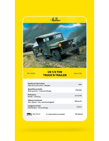 US 1/4 Ton Truck 'n Trailer 