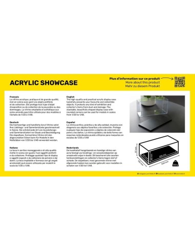 Acrylic Showcase, 252 x 127 x 80 mm 