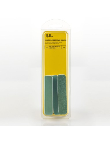 Sand file set (two-sided, 3 pieces) 