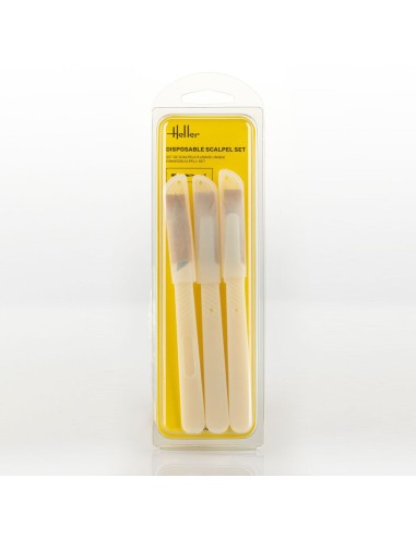 Disposable scalpel set (3 pieces) 