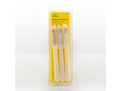 Disposable scalpel set (3 pieces) 