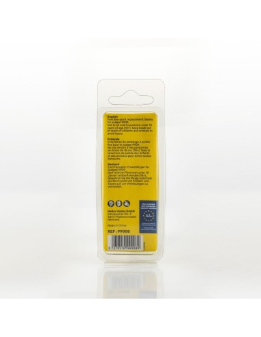 Fine-point replacement blades for scalpel (5 pieces) 