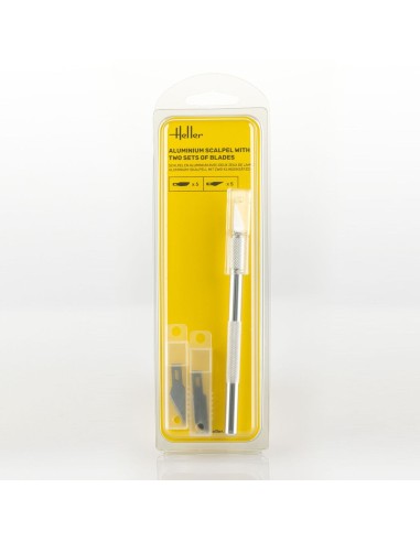 Aluminium scalpel with fine-pointed blade 