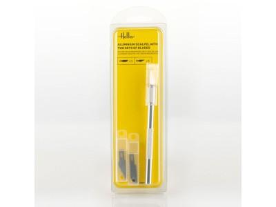 Aluminium scalpel with fine-pointed blade 