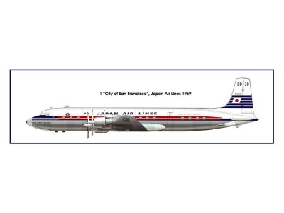 DC-7C Japan Air Lines 