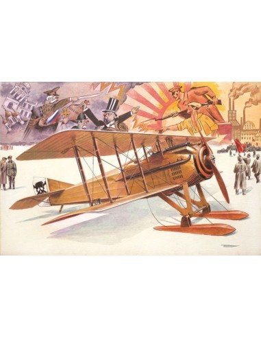 Spad VII c.1 with Russian skies 