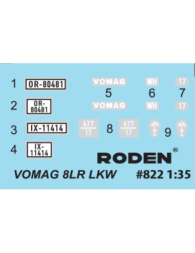 Vomag 8 LR LKW WWII German Heavy Truck 
