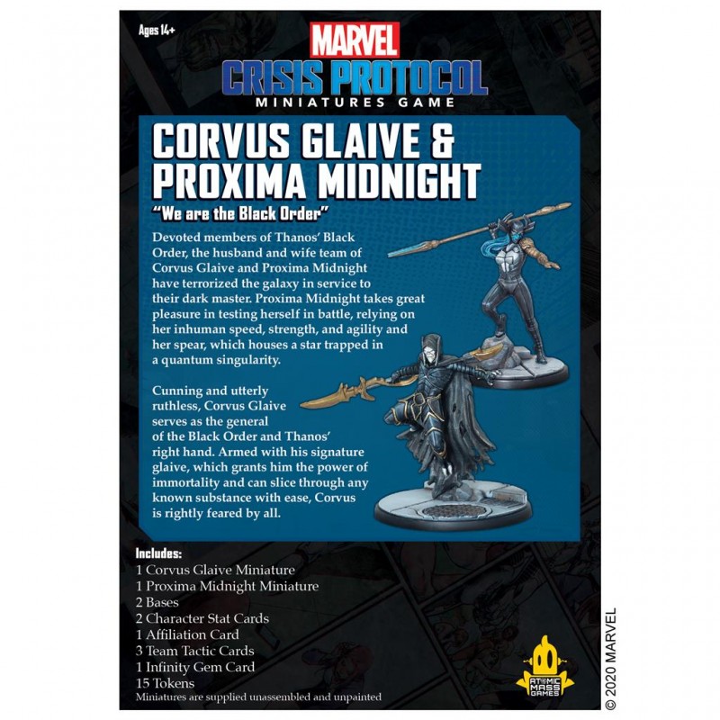 Corvus Glaive and Proxima Midnight