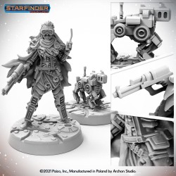 Masters of the Universe Miniatures: ANDROID MECHANIC (with mechanic's drone) 