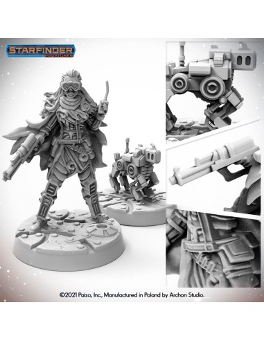 Masters of the Universe Miniatures: ANDROID MECHANIC (with mechanic's drone) 
