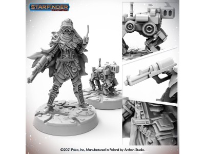 Masters of the Universe Miniatures: ANDROID MECHANIC (with mechanic's drone) 
