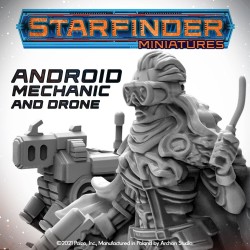 Masters of the Universe Miniatures: ANDROID MECHANIC (with mechanic's drone)  2