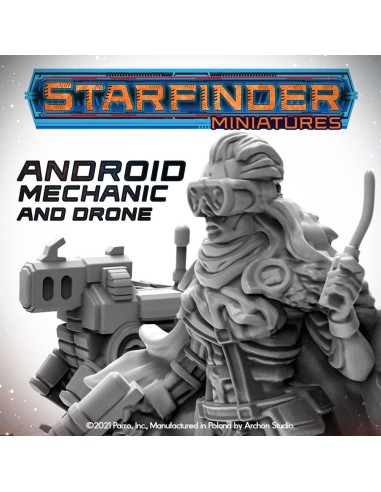 Masters of the Universe Miniatures: ANDROID MECHANIC (with mechanic's drone) 