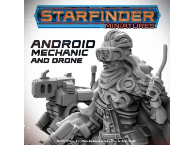 Masters of the Universe Miniatures: ANDROID MECHANIC (with mechanic's drone) 