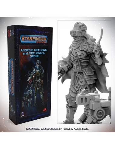 Masters of the Universe Miniatures: ANDROID MECHANIC (with mechanic's drone) 