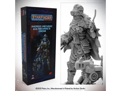 Masters of the Universe Miniatures: ANDROID MECHANIC (with mechanic's drone) 