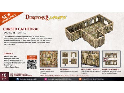 Dungeons & Lasers Expansion Set: CURSED CATHEDRAL 