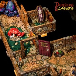 Dungeons & Lasers Dwarven Mine Half-Height Walls 