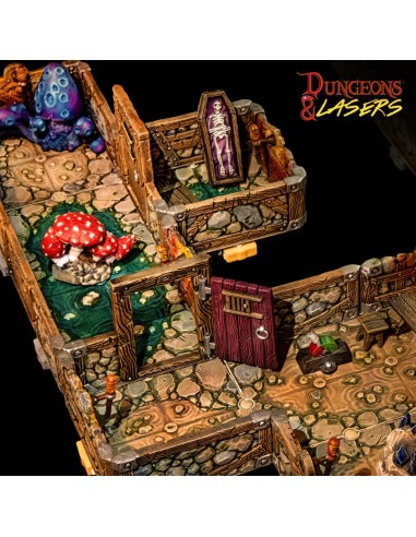 Dungeons & Lasers Dwarven Mine Half-Height Walls 