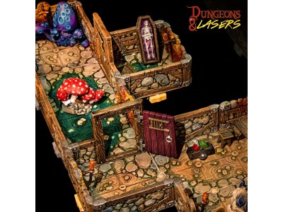 Dungeons & Lasers Dwarven Mine Half-Height Walls 