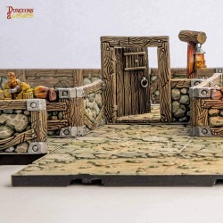 Dungeons & Lasers Dwarven Mine Half-Height Walls  2