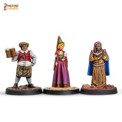 Dungeons & Lasers Miniatures: TOWNSFOLK MINIATURE PACK 
