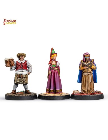 Dungeons & Lasers Miniatures: TOWNSFOLK MINIATURE PACK 