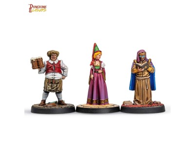Dungeons & Lasers Miniatures: TOWNSFOLK MINIATURE PACK 