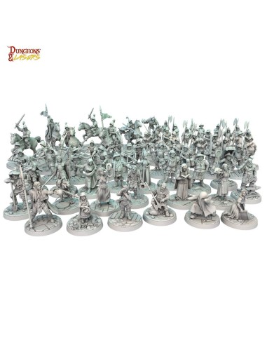 Dungeons & Lasers Miniatures: TOWNSFOLK MINIATURE PACK 