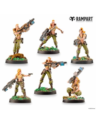 Modular Terrain: CITY DEFENDERS MINIATURE PACK 
