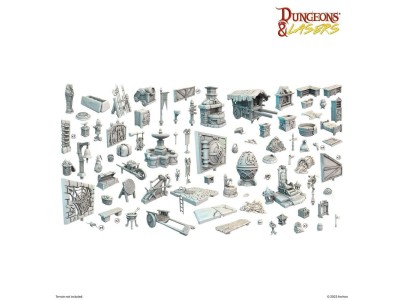 Dungeons & Lasers Expansion Set: CITY BITS BUNDLE 