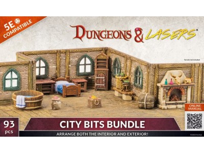 Dungeons & Lasers Expansion Set: CITY BITS BUNDLE 
