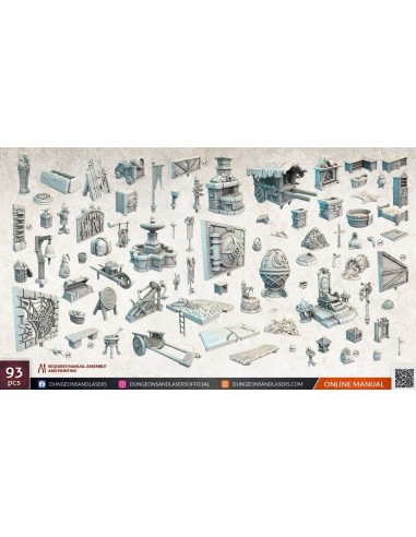 Dungeons & Lasers Expansion Set: CITY BITS BUNDLE 