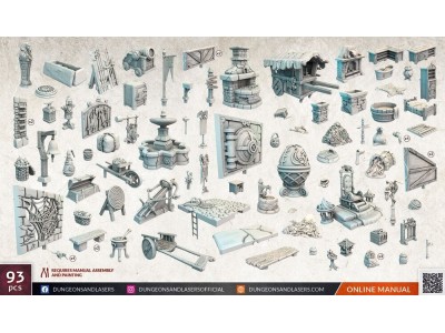 Dungeons & Lasers Expansion Set: CITY BITS BUNDLE 
