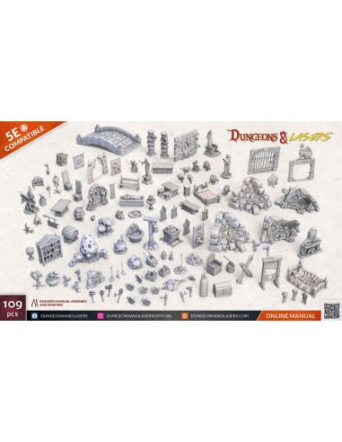 Dungeons & Lasers Expansion Set: FANTASY PROPS PACK 