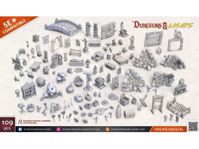 Dungeons & Lasers Expansion Set: FANTASY PROPS PACK 