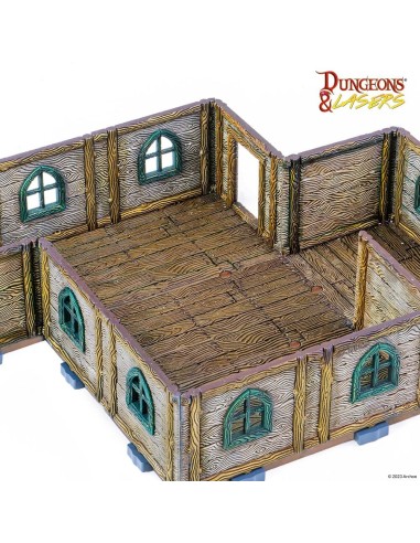 Dungeons & Lasers Expansion Set: WOODEN COTTAGE 