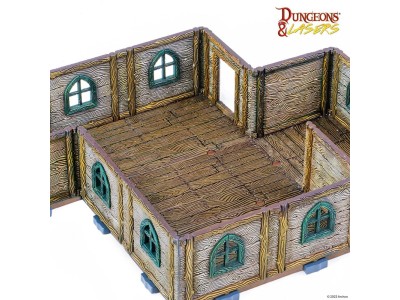 Dungeons & Lasers Expansion Set: WOODEN COTTAGE 