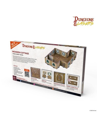 Dungeons & Lasers Expansion Set: WOODEN COTTAGE 
