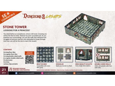 Dungeons & Lasers Expansion Set: STONE TOWER 